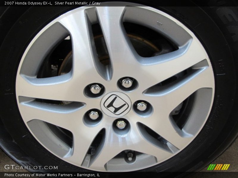 Silver Pearl Metallic / Gray 2007 Honda Odyssey EX-L