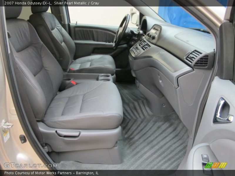Silver Pearl Metallic / Gray 2007 Honda Odyssey EX-L