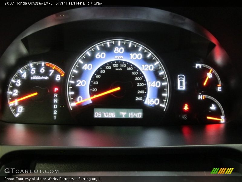 Silver Pearl Metallic / Gray 2007 Honda Odyssey EX-L