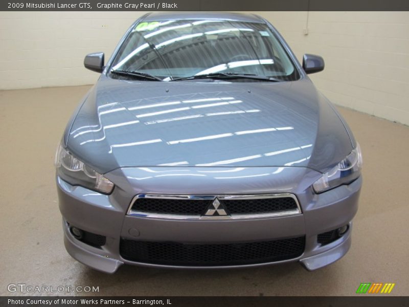 Graphite Gray Pearl / Black 2009 Mitsubishi Lancer GTS