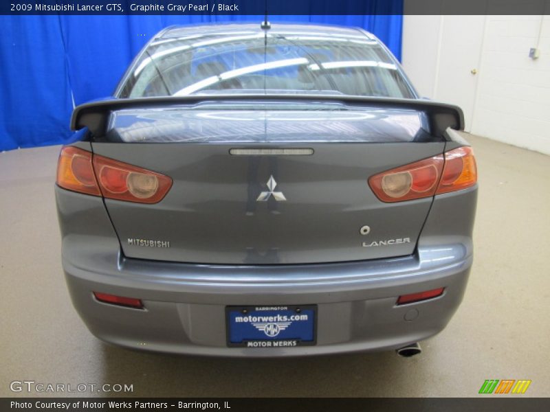 Graphite Gray Pearl / Black 2009 Mitsubishi Lancer GTS
