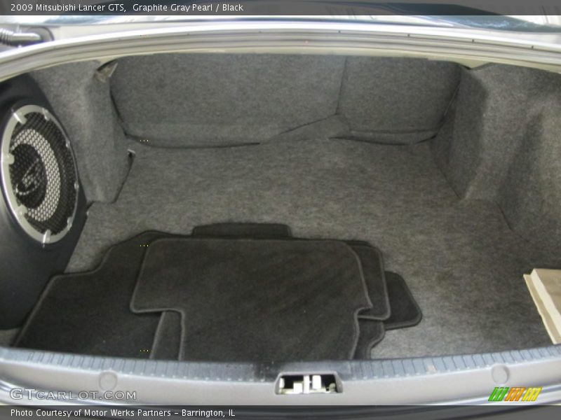 Graphite Gray Pearl / Black 2009 Mitsubishi Lancer GTS