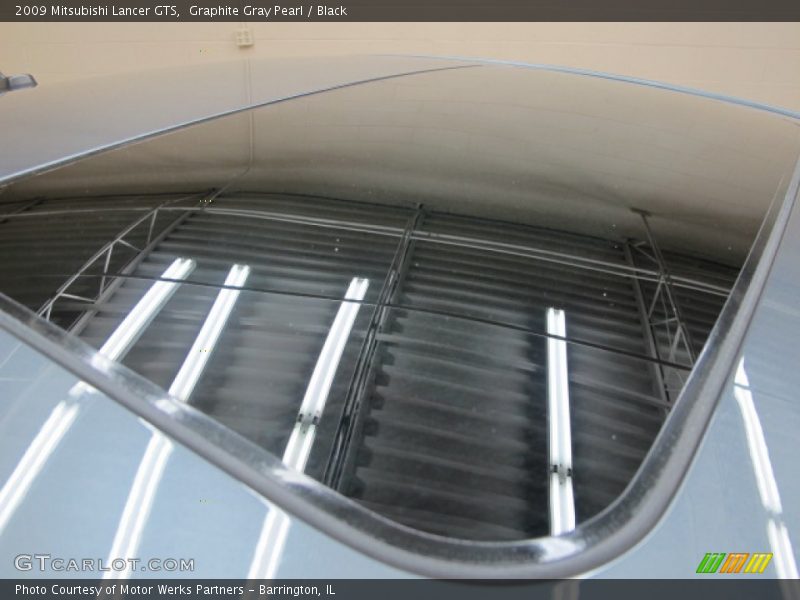 Graphite Gray Pearl / Black 2009 Mitsubishi Lancer GTS