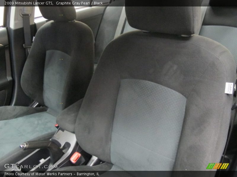 Graphite Gray Pearl / Black 2009 Mitsubishi Lancer GTS