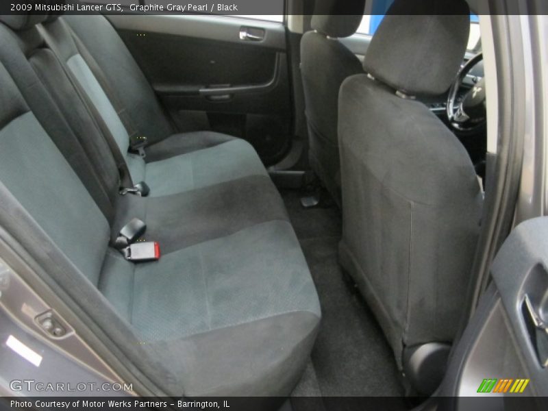 Graphite Gray Pearl / Black 2009 Mitsubishi Lancer GTS
