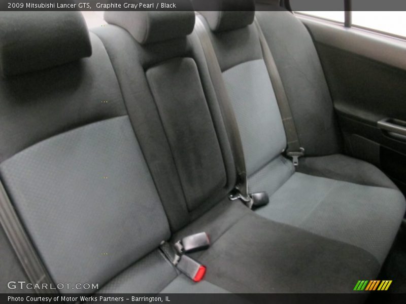 Graphite Gray Pearl / Black 2009 Mitsubishi Lancer GTS