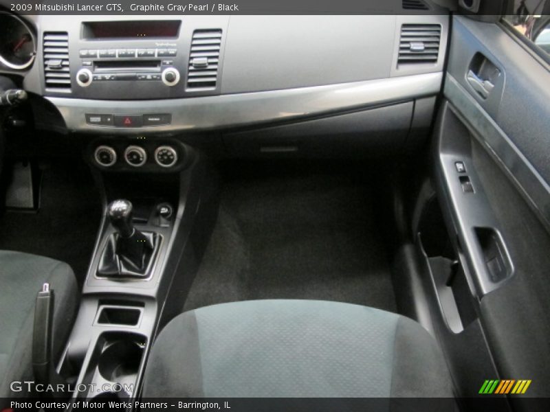 Graphite Gray Pearl / Black 2009 Mitsubishi Lancer GTS