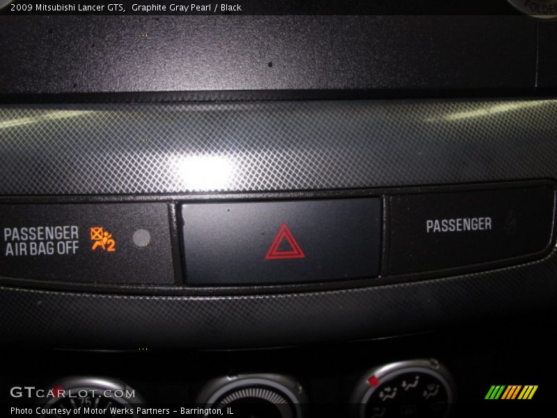 Graphite Gray Pearl / Black 2009 Mitsubishi Lancer GTS