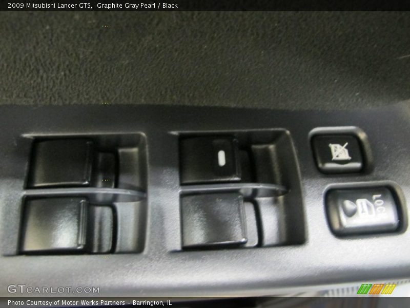 Graphite Gray Pearl / Black 2009 Mitsubishi Lancer GTS