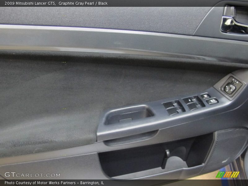 Graphite Gray Pearl / Black 2009 Mitsubishi Lancer GTS