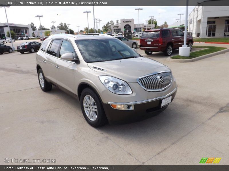 Gold Mist Metallic / Cashmere/Cocoa 2008 Buick Enclave CX