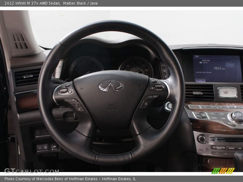 Malbec Black / Java 2012 Infiniti M 37x AWD Sedan
