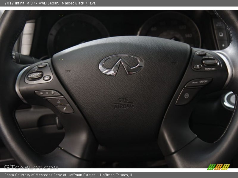 Malbec Black / Java 2012 Infiniti M 37x AWD Sedan