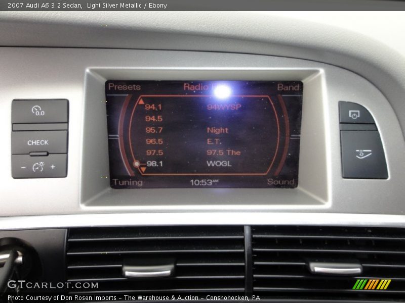 Light Silver Metallic / Ebony 2007 Audi A6 3.2 Sedan