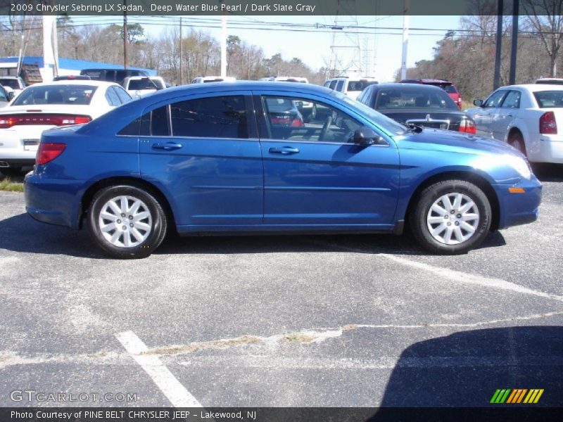 Deep Water Blue Pearl / Dark Slate Gray 2009 Chrysler Sebring LX Sedan