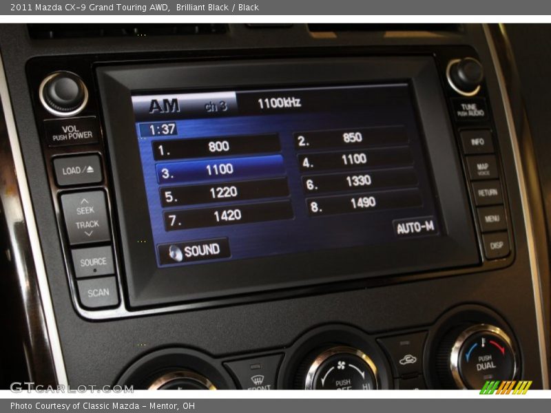 Brilliant Black / Black 2011 Mazda CX-9 Grand Touring AWD