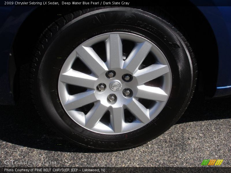 Deep Water Blue Pearl / Dark Slate Gray 2009 Chrysler Sebring LX Sedan