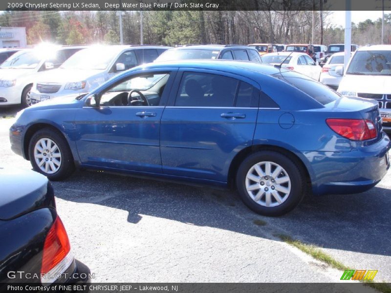 Deep Water Blue Pearl / Dark Slate Gray 2009 Chrysler Sebring LX Sedan