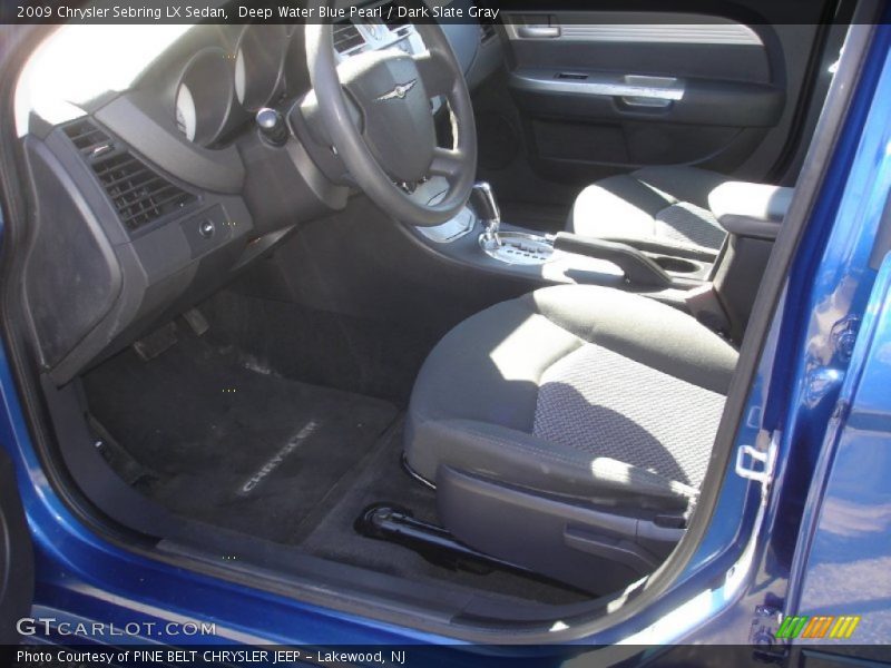 Deep Water Blue Pearl / Dark Slate Gray 2009 Chrysler Sebring LX Sedan