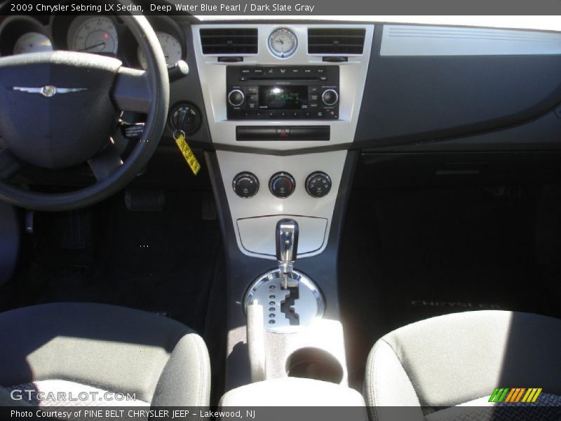 Deep Water Blue Pearl / Dark Slate Gray 2009 Chrysler Sebring LX Sedan