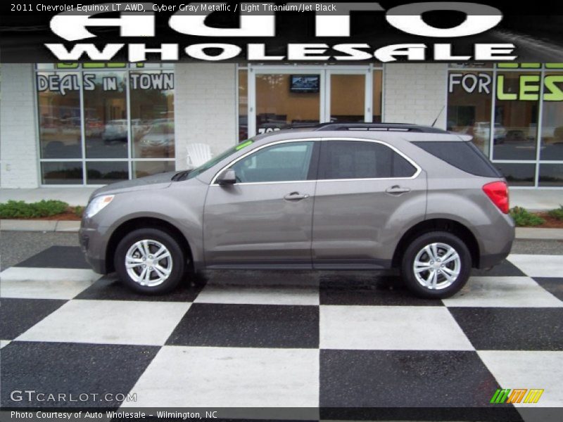 Cyber Gray Metallic / Light Titanium/Jet Black 2011 Chevrolet Equinox LT AWD