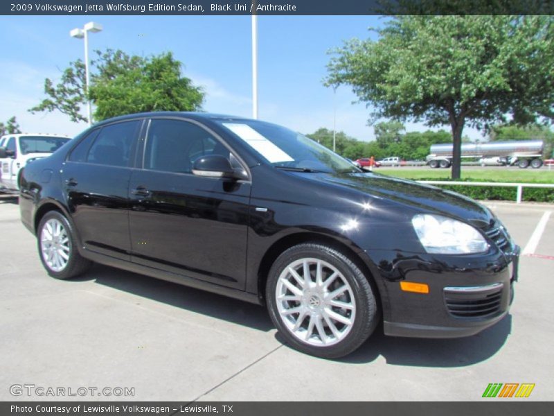 Black Uni / Anthracite 2009 Volkswagen Jetta Wolfsburg Edition Sedan