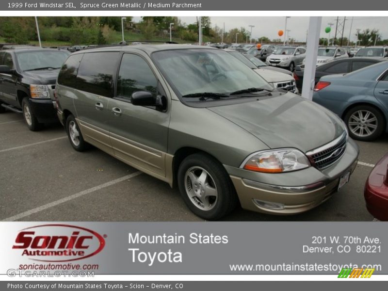 Spruce Green Metallic / Medium Parchment 1999 Ford Windstar SEL