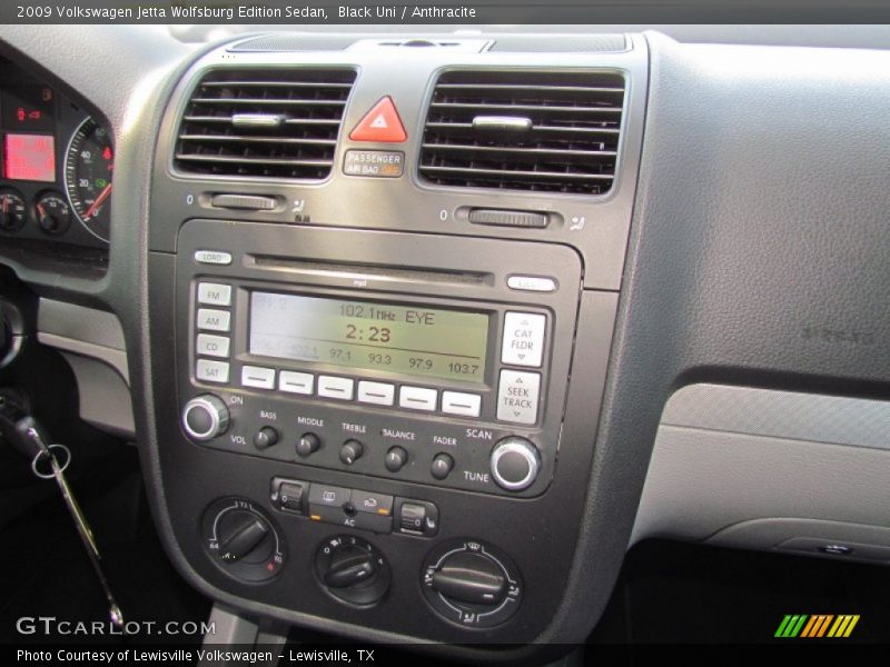 Black Uni / Anthracite 2009 Volkswagen Jetta Wolfsburg Edition Sedan