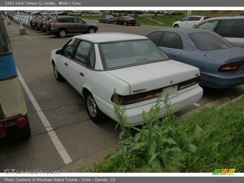 White / Grey 1993 Ford Tempo GL Sedan