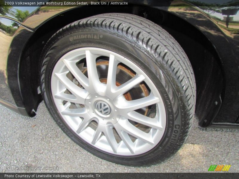 Black Uni / Anthracite 2009 Volkswagen Jetta Wolfsburg Edition Sedan
