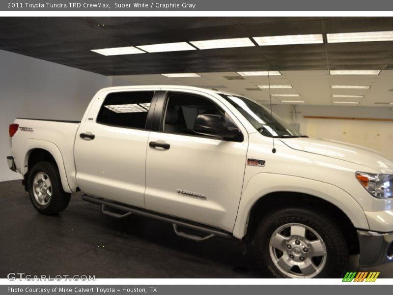 Super White / Graphite Gray 2011 Toyota Tundra TRD CrewMax