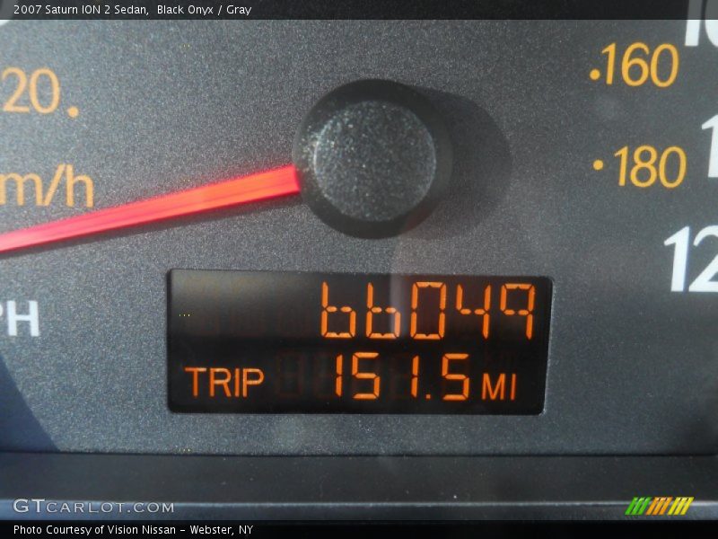 Black Onyx / Gray 2007 Saturn ION 2 Sedan