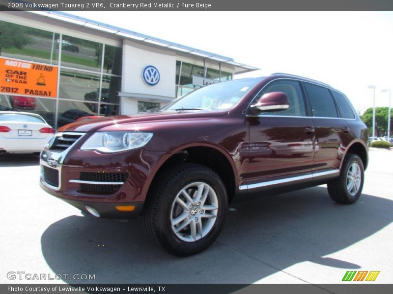 Cranberry Red Metallic / Pure Beige 2008 Volkswagen Touareg 2 VR6