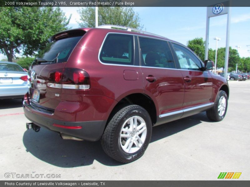 Cranberry Red Metallic / Pure Beige 2008 Volkswagen Touareg 2 VR6