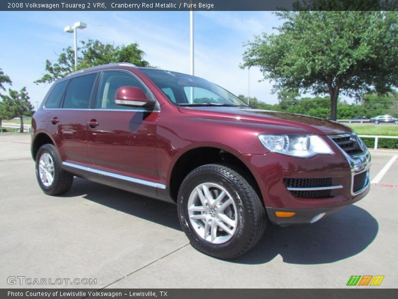 Cranberry Red Metallic / Pure Beige 2008 Volkswagen Touareg 2 VR6