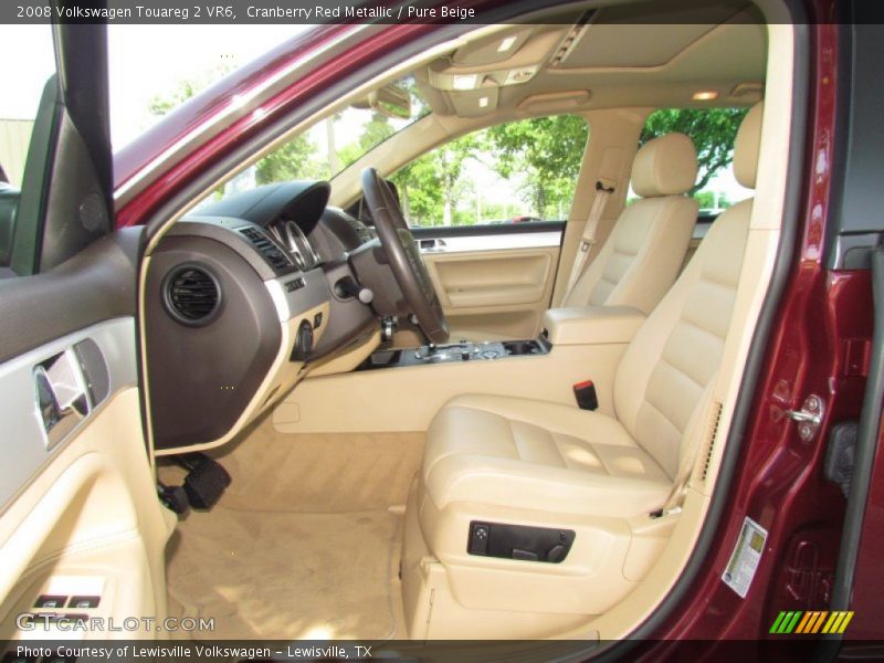 Cranberry Red Metallic / Pure Beige 2008 Volkswagen Touareg 2 VR6