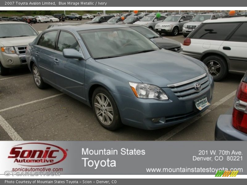 Blue Mirage Metallic / Ivory 2007 Toyota Avalon Limited