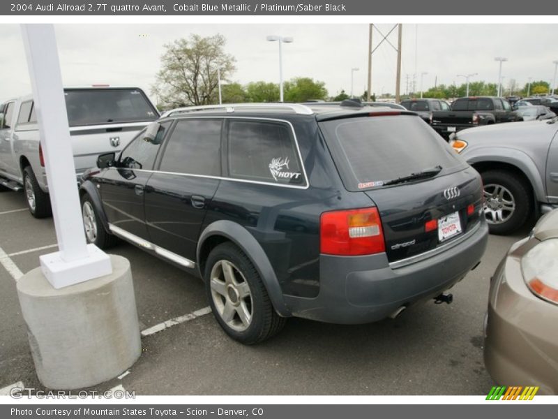Cobalt Blue Metallic / Platinum/Saber Black 2004 Audi Allroad 2.7T quattro Avant