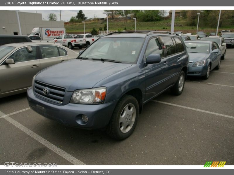 Bluestone Metallic / Ash 2004 Toyota Highlander Limited V6 4WD