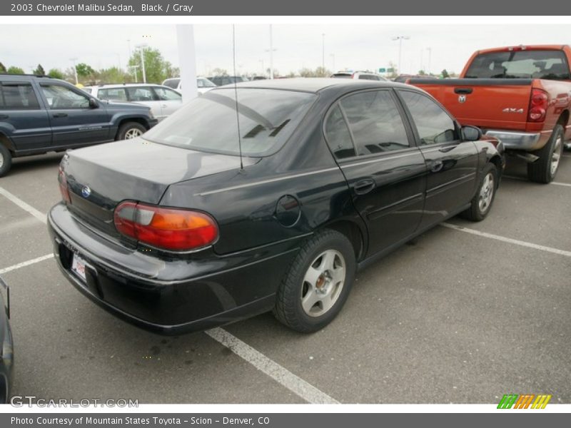 Black / Gray 2003 Chevrolet Malibu Sedan