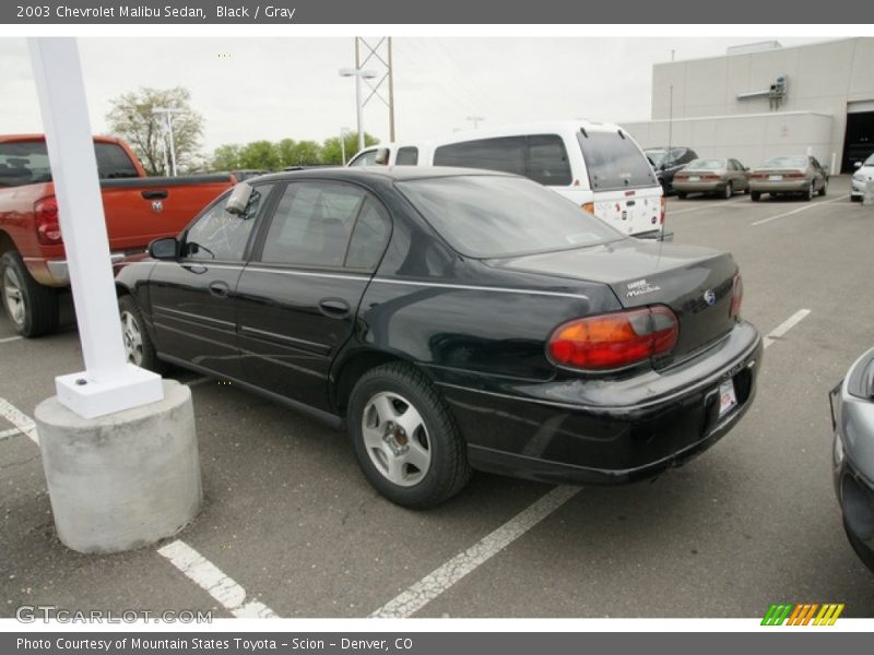 Black / Gray 2003 Chevrolet Malibu Sedan