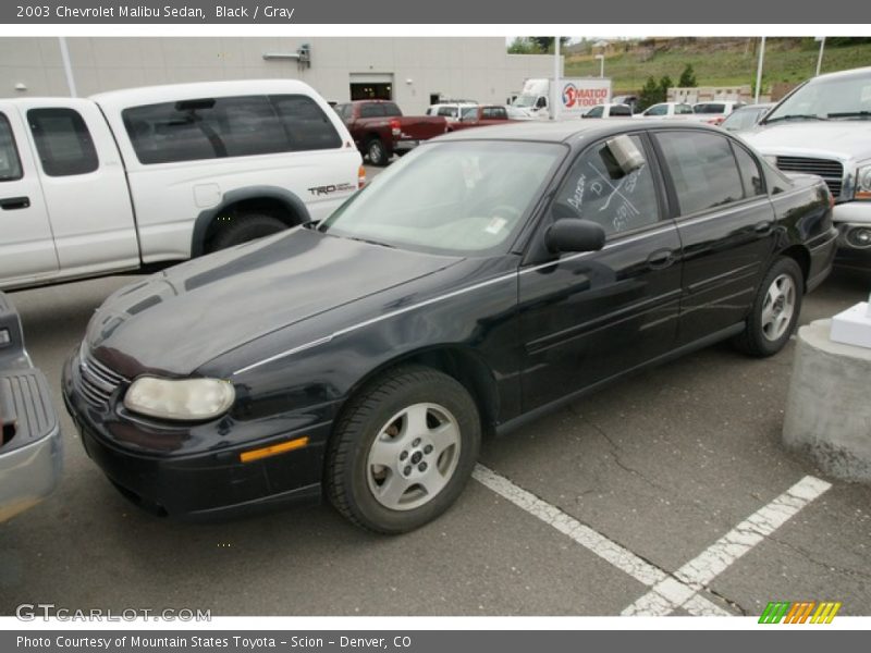 Black / Gray 2003 Chevrolet Malibu Sedan