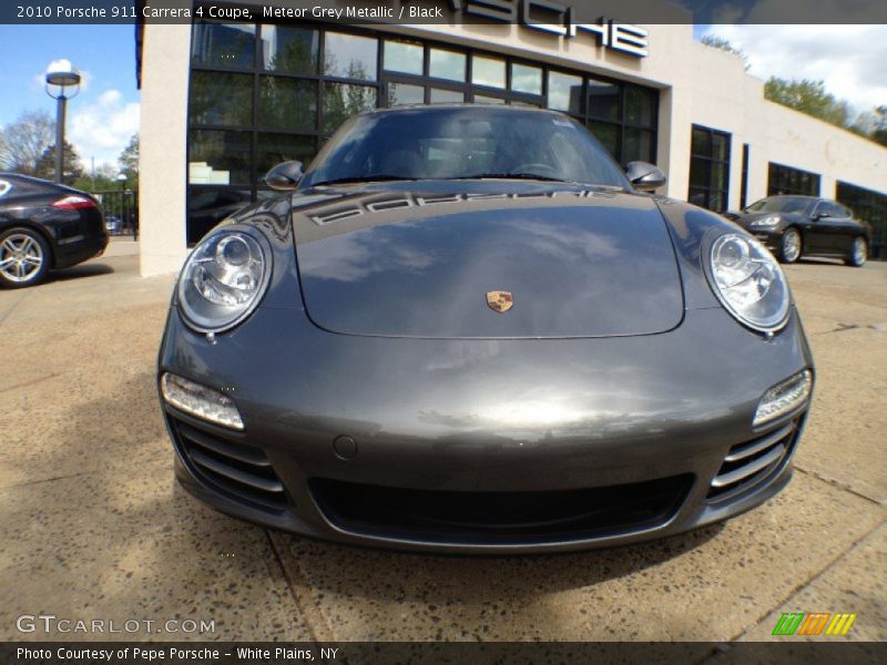 Meteor Grey Metallic / Black 2010 Porsche 911 Carrera 4 Coupe