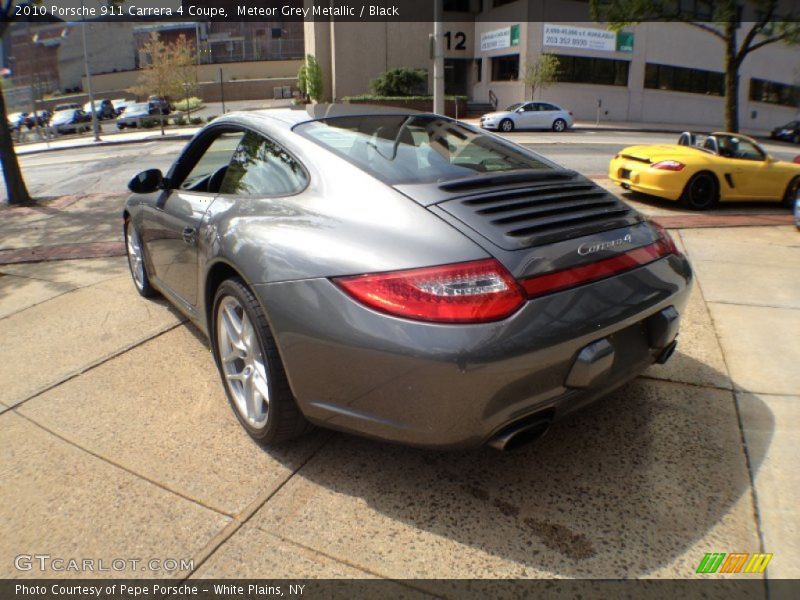 Meteor Grey Metallic / Black 2010 Porsche 911 Carrera 4 Coupe