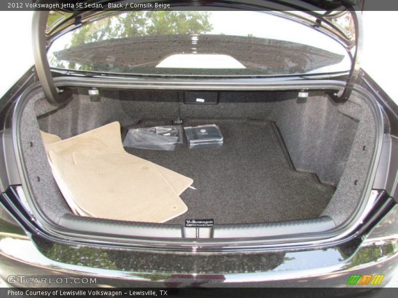 Black / Cornsilk Beige 2012 Volkswagen Jetta SE Sedan