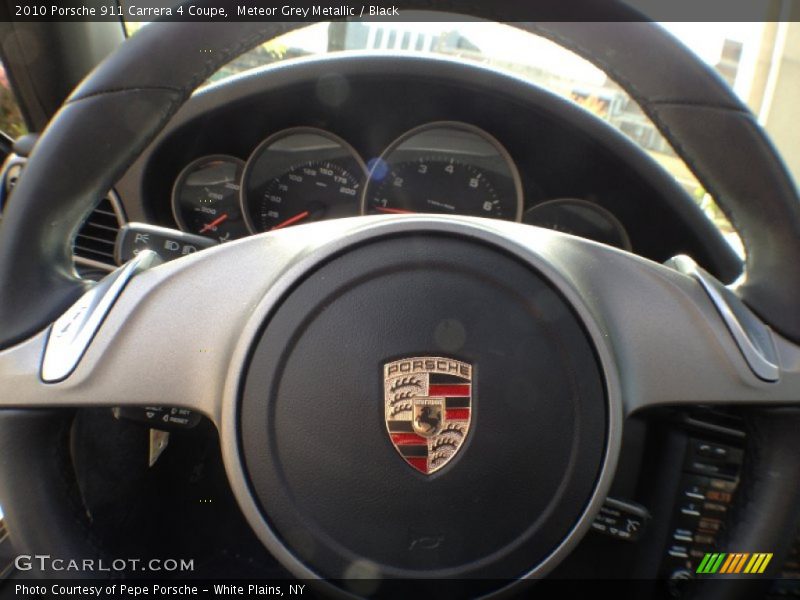 Meteor Grey Metallic / Black 2010 Porsche 911 Carrera 4 Coupe