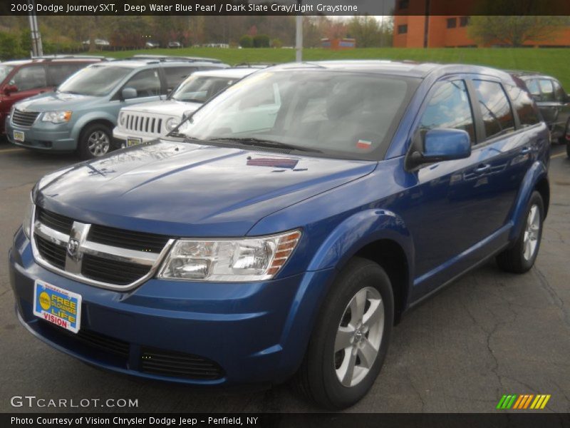 Deep Water Blue Pearl / Dark Slate Gray/Light Graystone 2009 Dodge Journey SXT