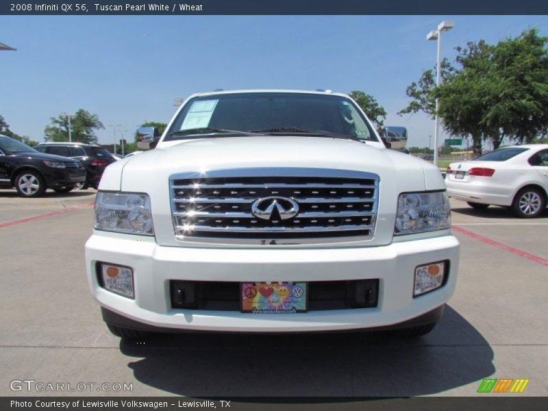 Tuscan Pearl White / Wheat 2008 Infiniti QX 56