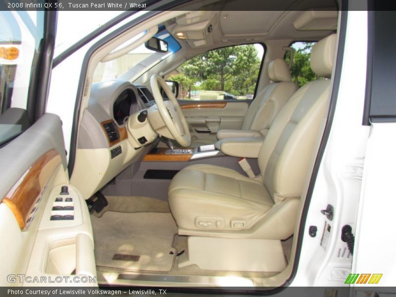 Tuscan Pearl White / Wheat 2008 Infiniti QX 56