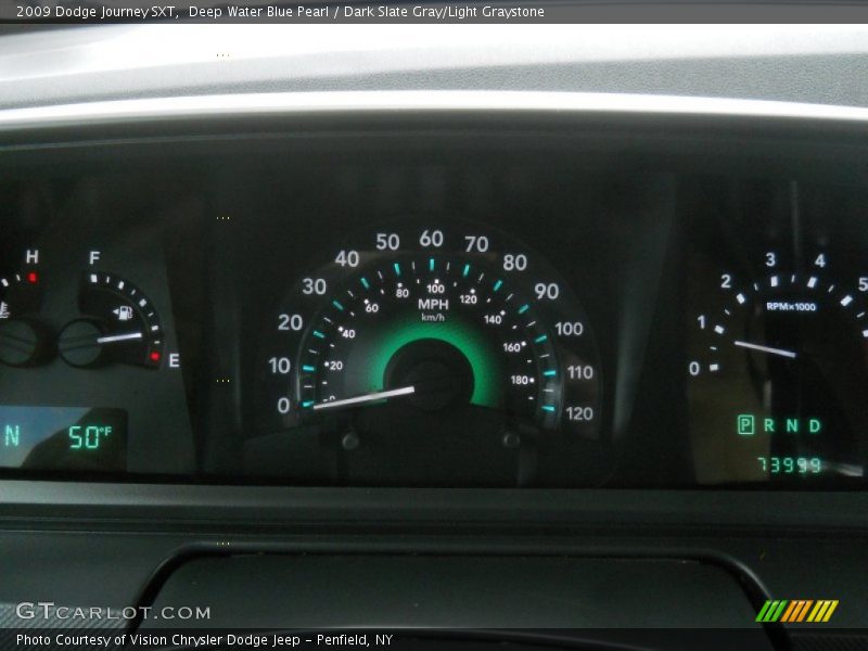 Deep Water Blue Pearl / Dark Slate Gray/Light Graystone 2009 Dodge Journey SXT